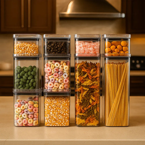 Conjunto Imperium Gourmet: Organizadores Herméticos com Vedação Premium