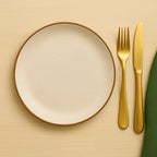 Jogo de Pratos Milano: Porcelana Premium Decorada 25cm (4 Unidades)