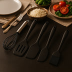 Kit Siena Silicone: 5 Utensílios Antiaderentes