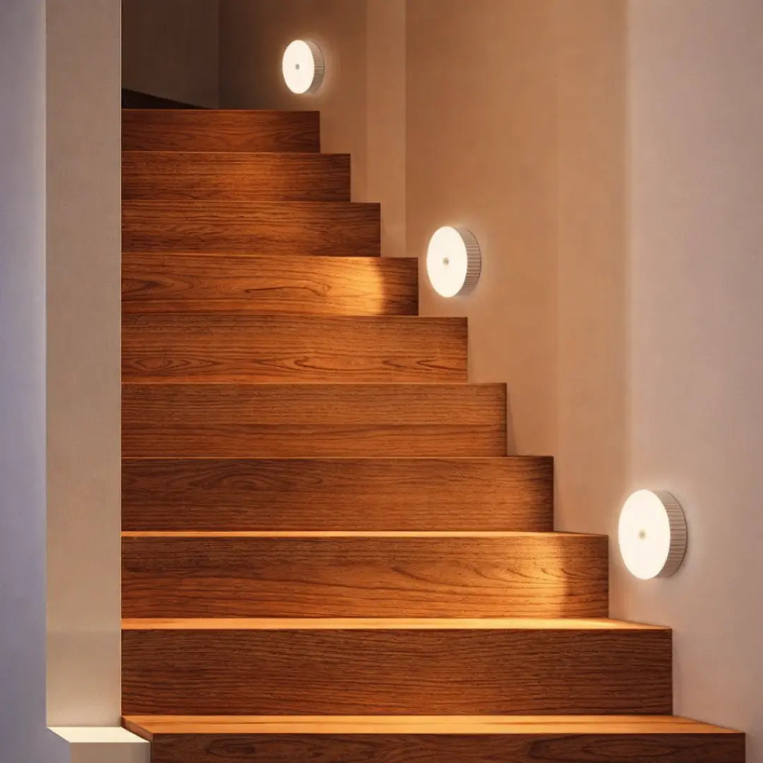 LumiSense: Luminária LED Recarregável com Sensor de Movimento, Luz Quente ou Fria , Instalação Sem Perfurações e Sem Fios