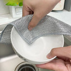 Esfoliante sem Germes: Pano Reutilizável Removedor de Bactérias [Kit 10 Unidades]